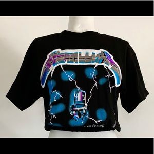Metallica crop top